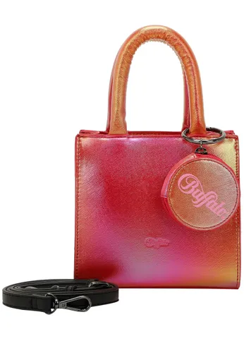 Henkeltasche BUFFALO "Boxy20" Gr. B/H/T: 9.5 cm x 16.5 cm x 17.5 cm, rosa Damen Taschen Handtaschen