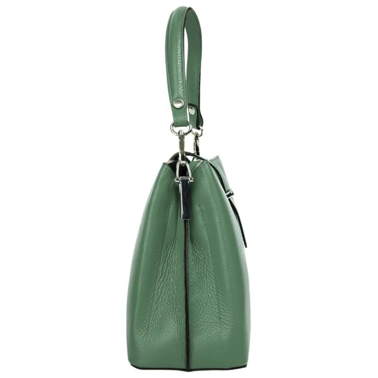 Henkeltasche CLUTY Gr. B/H/T: 25 cm x 21 cm x 12 cm onesize, grün Damen Taschen Handtaschen