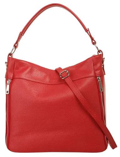 Henkeltasche CLUTY Gr. B/H/T: 35 cm x 27 cm x 9 cm onesize, rot Damen Taschen Handtaschen