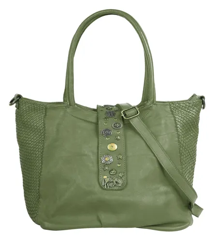 Henkeltasche FORTY Gr. B/H/T: 30 cm x 27 cm x 18 cm onesize, grün (mint) Damen Taschen Handtaschen