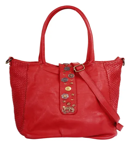 Henkeltasche FORTY Gr. B/H/T: 30 cm x 27 cm x 18 cm onesize, rot Damen Taschen Handtaschen