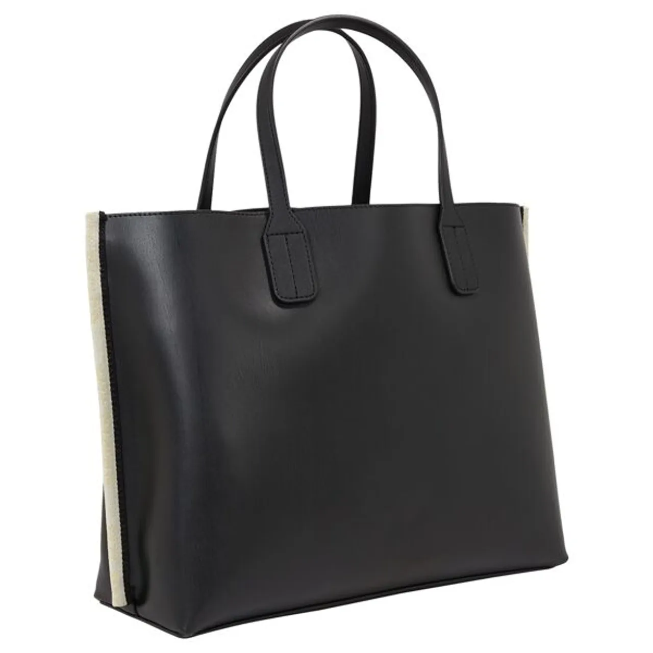 Henkeltasche TOMMY HILFIGER "ICONIC SATCHEL" Gr. B/H/T: 34 cm x 28 cm x 14 cm, schwarz (black) Damen Taschen Handtaschen Handtasche Tasche