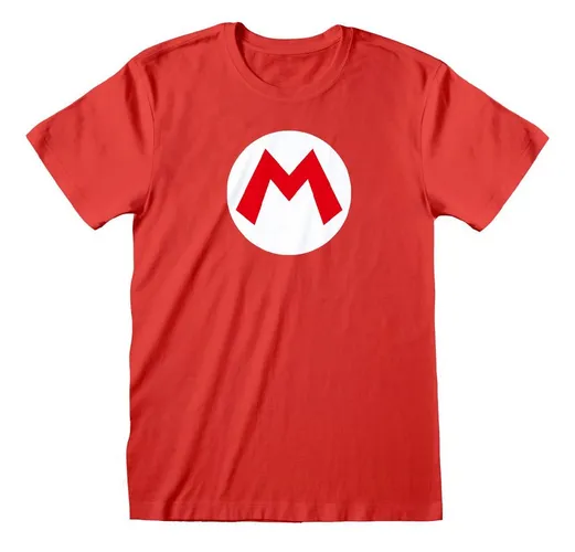 Heroes Inc T-Shirt Mario Badge - Nintendo Super Mario