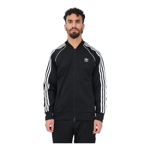 Herren Adicolor Classics SST Schwarzer Reißverschluss-Sweatshirt Adidas Originals