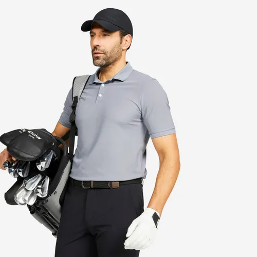 Herren Golf Poloshirt kurzarm - WW500 grau