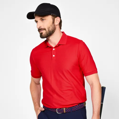 Herren Golf Poloshirt kurzarm - WW500 rot