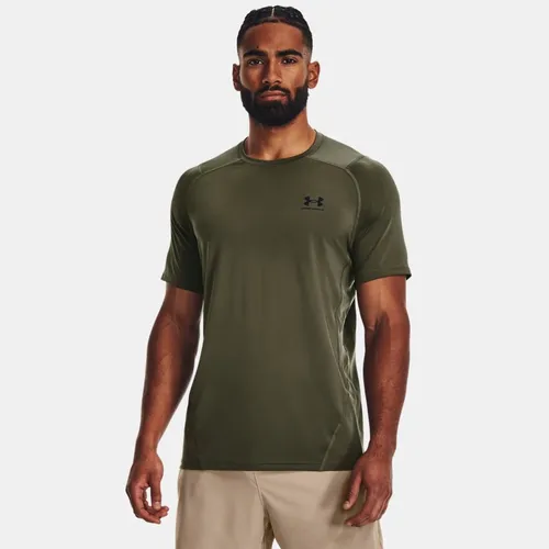 Herren T-Shirt HeatGear® Passgenau Marine OD Grün / Schwarz S