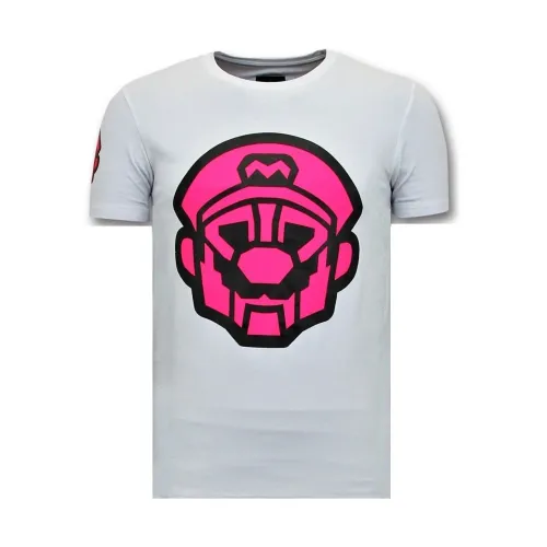 Herren T-Shirt Print - Mario Neon Seal Local Fanatic