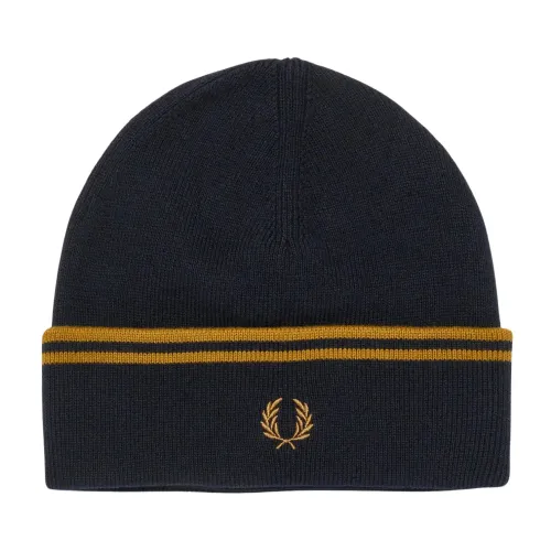 Herren Twin Tipped Merino Wolle Beanie Fred Perry