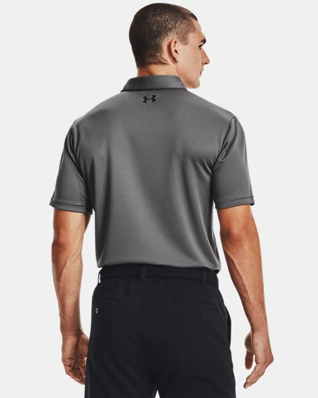 Herren Under Armour Tech™ Poloshirt Graphite / Schwarz / Schwarz S