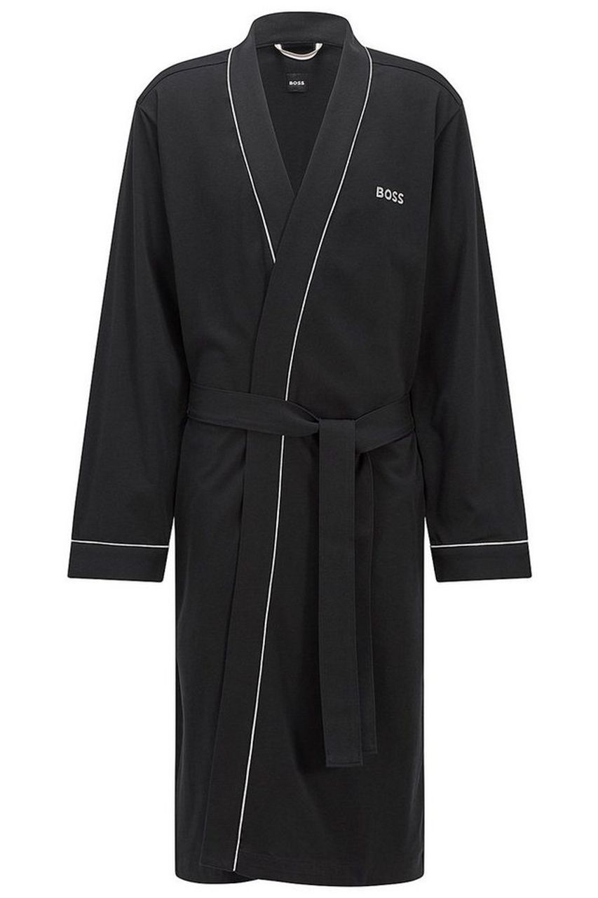 Herrenbademantel »Kimono BM«, BOSS, Morgenmantel aus Baumwolle