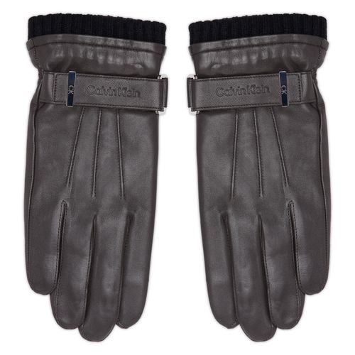 Herrenhandschuhe Calvin Klein Leather Rivet Gloves K50K507425 Dark Brown BAR