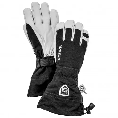 Hestra - Army Leather Heli Ski 5 Finger - Handschuhe Gr 5 schwarz/grau