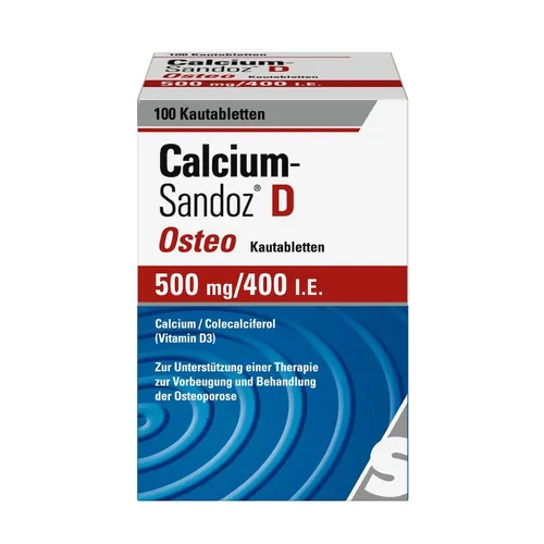 Hexal - CALCIUM SANDOZ D Osteo 500 mg/400 I.E. Kautabl. Mineralstoffe