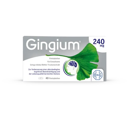 Hexal - GINGIUM 240 mg Filmtabletten Gedächtnis & Konzentration