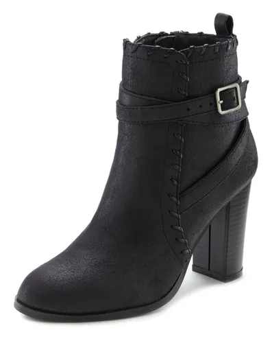 High-Heel-Stiefelette LASCANA Gr. 36, schwarz Damen Schuhe Stiefelette High Heel Reißverschlussstiefeletten
