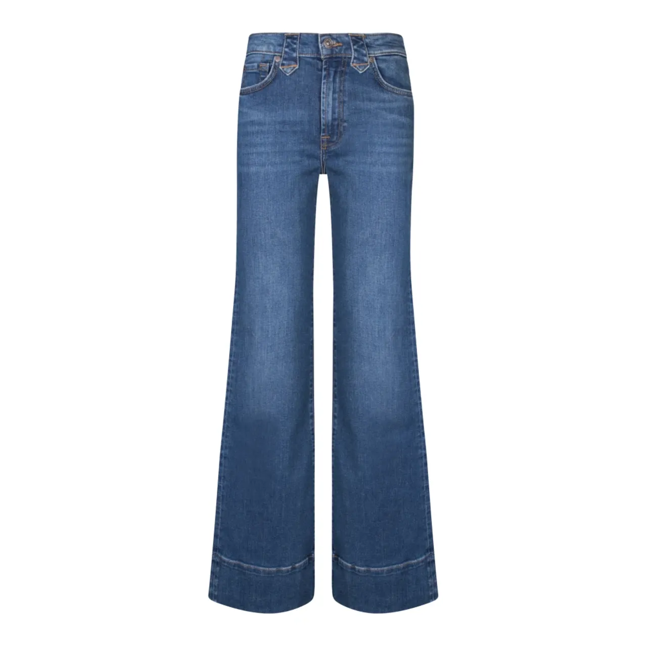 High-Rise Flared Blaue Jeans 7 For All Mankind
