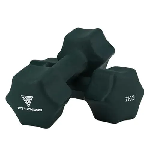 Hit Fitness Unisex-Adult Neoprene Studio Dumbbells | 0.5kg