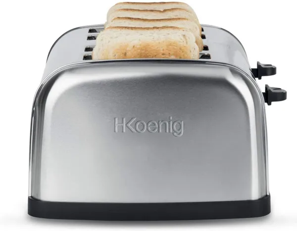 H.Koenig Toaster TOS14 für 4 Scheiben Toast, 1500 W