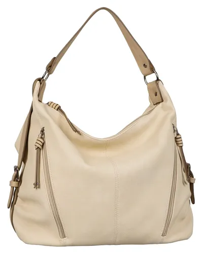 Hobo TOM TAILOR "CAIA bag" Gr. B/H/T: 33 cm x 28,5 cm x 15,5 cm, weiß (offwhite) Damen Taschen Handtaschen
