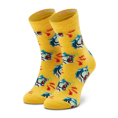 Hohe Kindersocken Happy Socks KTIG01-2200 Gelb