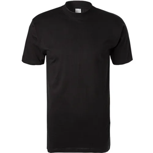 HOM Herren T-Shirt schwarz Baumwolle unifarben