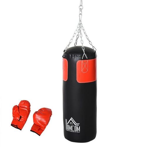 HOMCOM Standboxsack »Boxsack mit Boxhandschuhen«