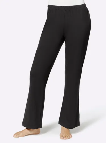 Homewearpants FEEL GOOD Gr. 40/42, Normalgrößen, schwarz (schwarz, grau, meliert) Damen Hosen Freizeithosen