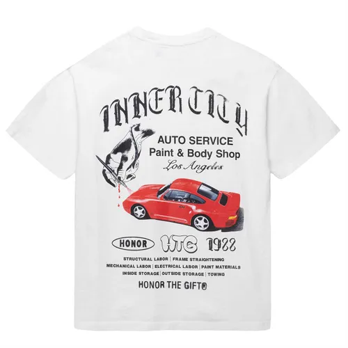 Honor The Gift Inner City Auto Service Ss Tee, Weiß S