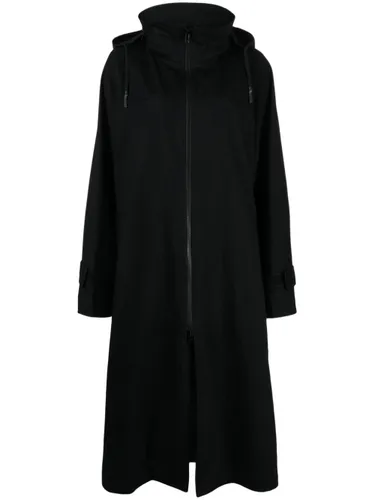 hooded long cotton coat