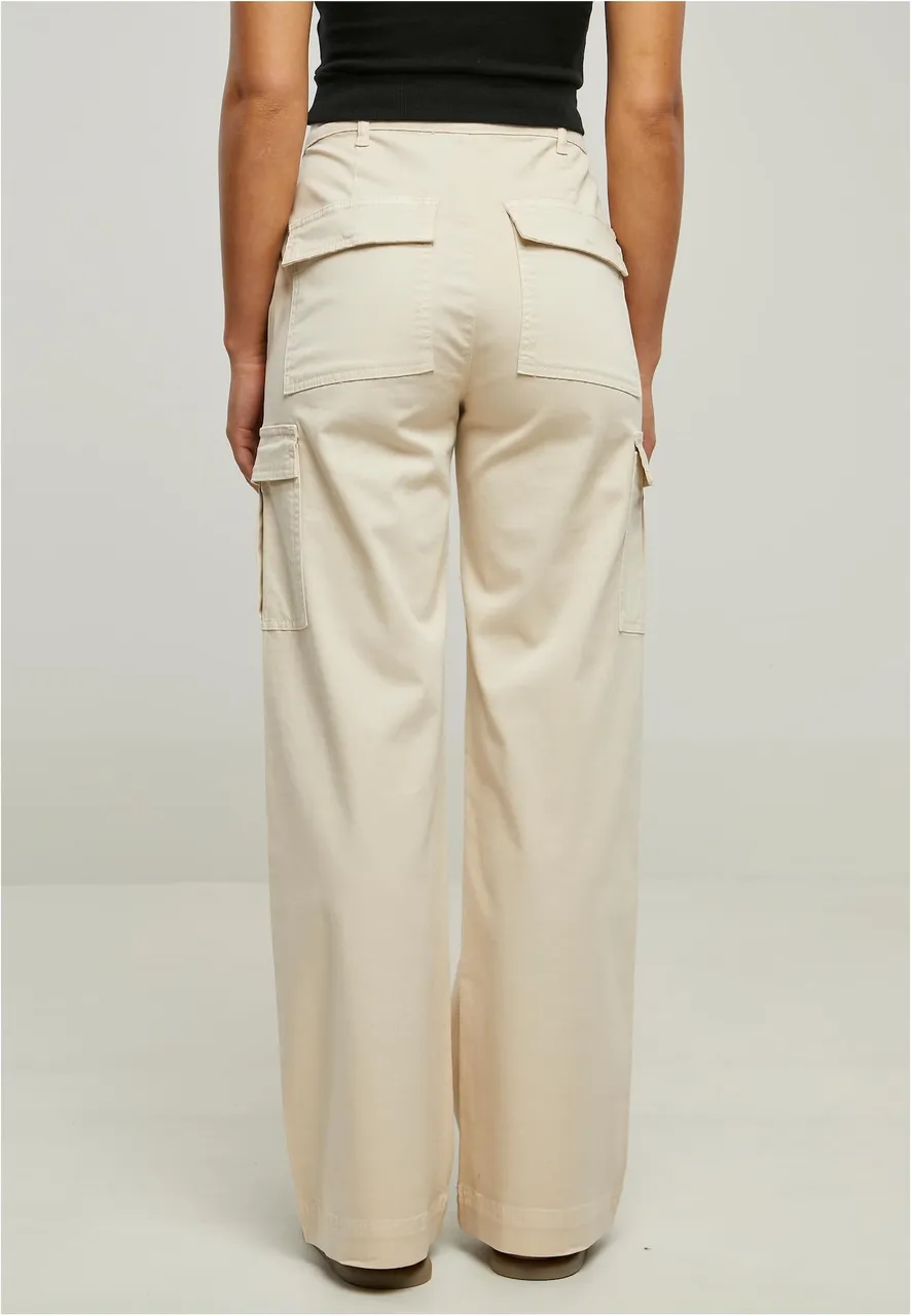 Urban Classics Ladies High Waist Wide Leg Twill Cargo Pants, Hosen,  Bekleidung, white sand, Größe: 26, verfügbare Größen:26,27,28,29,30  TB6040-02903 - Preise vergleichen