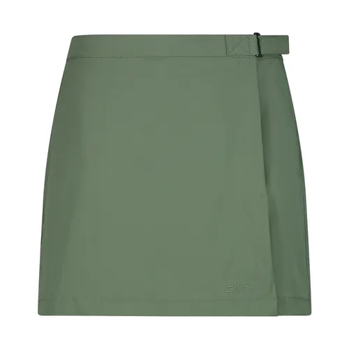 Hosenrock CMP "WOMAN SKORT" Gr. 34, grün (salvia) Damen Röcke Culottes Hosenröcke