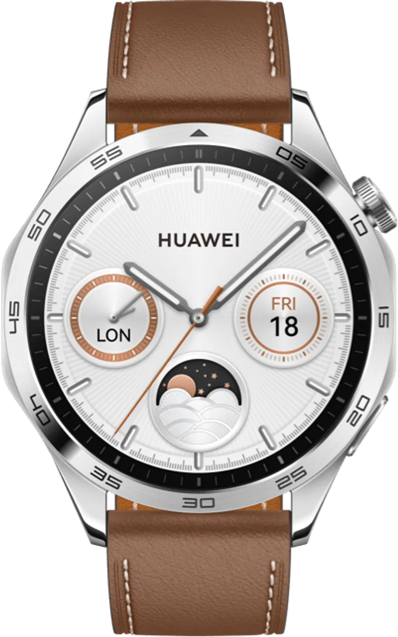 Huawei Watch GT 4 Silber/Braun 46 mm