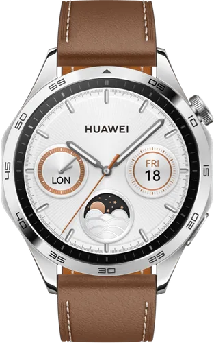 Huawei Watch GT 4 Silber/Braun 46 mm