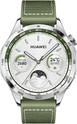 Huawei Watch GT 4 Silber/Grün 46 mm