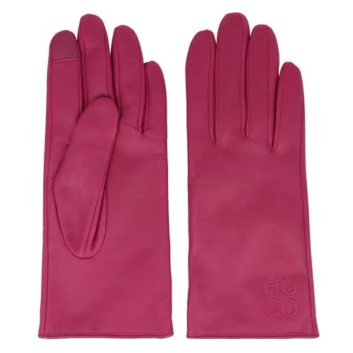 Hugo Boss - Beggy Handschuhe Leder Pink Damen