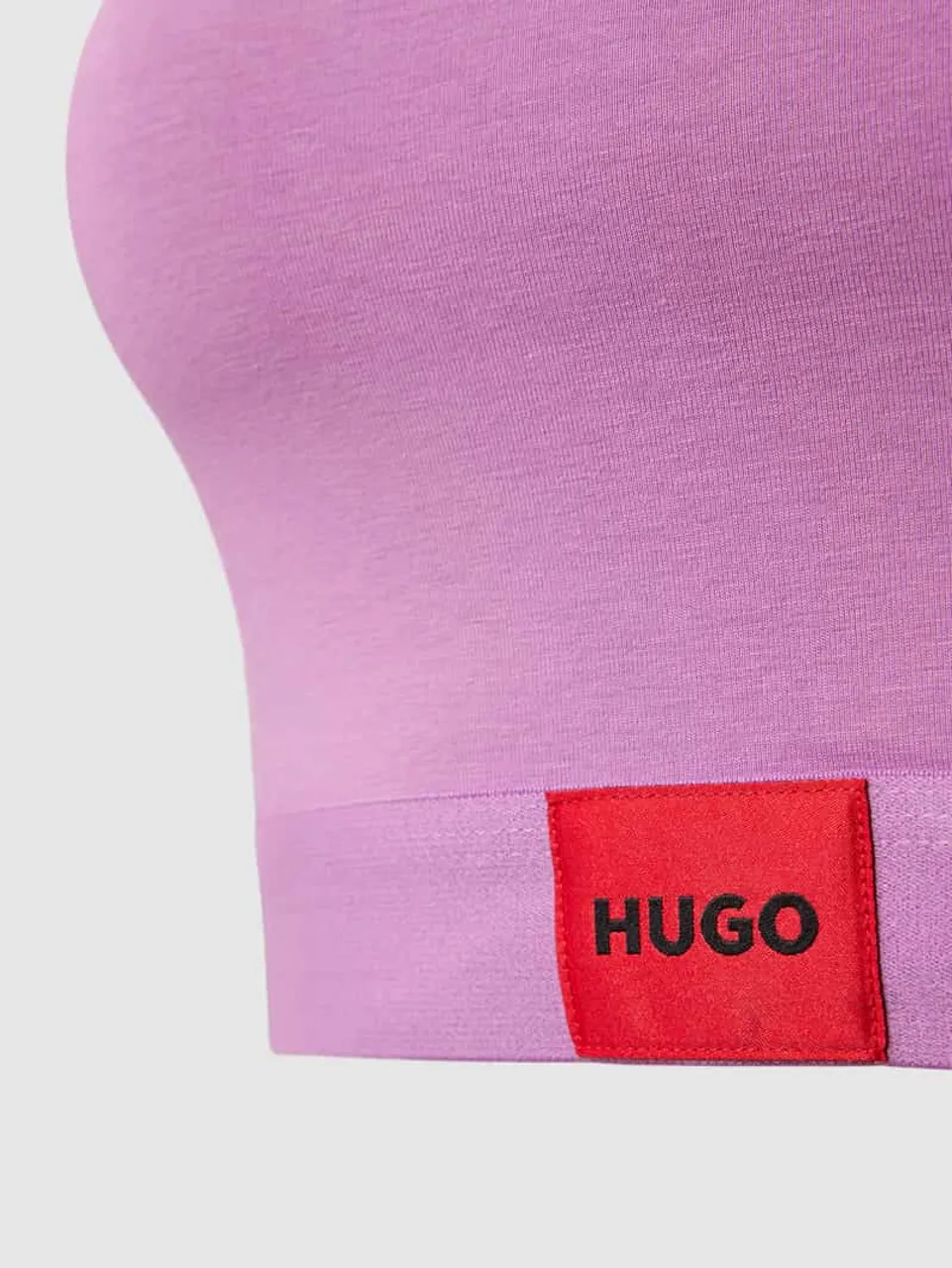 HUGO CLASSIFICATION Bralette mit Label-Detail in Lila