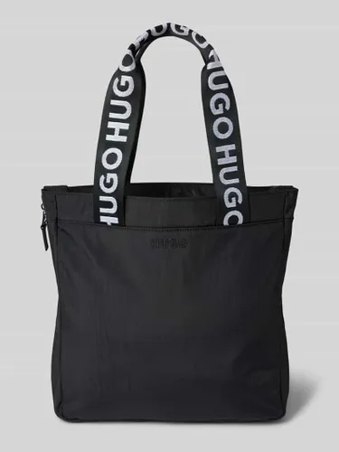 HUGO CLASSIFICATION Handtasche mit Label-Applikation Modell 'Luka' in Black, Größe One Size