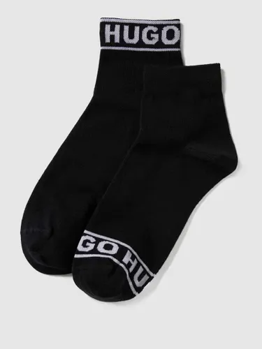 HUGO CLASSIFICATION Socken mit Label-Print im 2er-Pack in Black