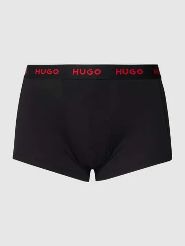 HUGO CLASSIFICATION Trunks mit Logo-Bund im 3er-Pack in Black