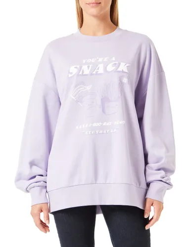 HUGO Damen Light/Pastel Purple Sweatshirt