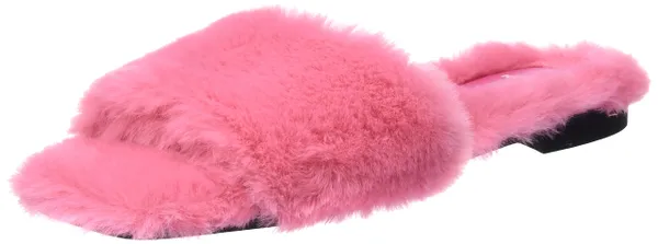 HUGO Damen Lola Slipper-Fur Hausschuh Dark Pink658 41