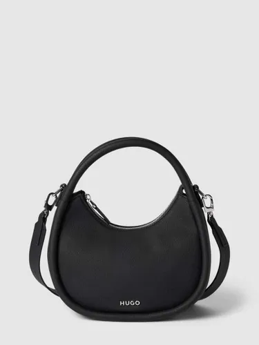 HUGO Handtasche mit Label-Applikation Modell 'Sivir' in Black, Größe One Size