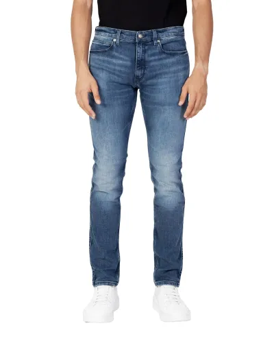 HUGO Herren 734 Blaue Extra Slim-Fit Jeans aus bequemem
