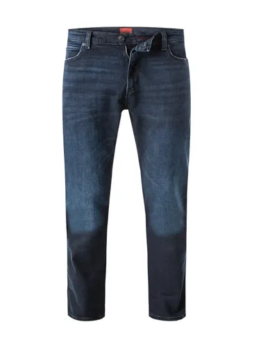 HUGO Herren Jeans blau Baumwoll-Stretch