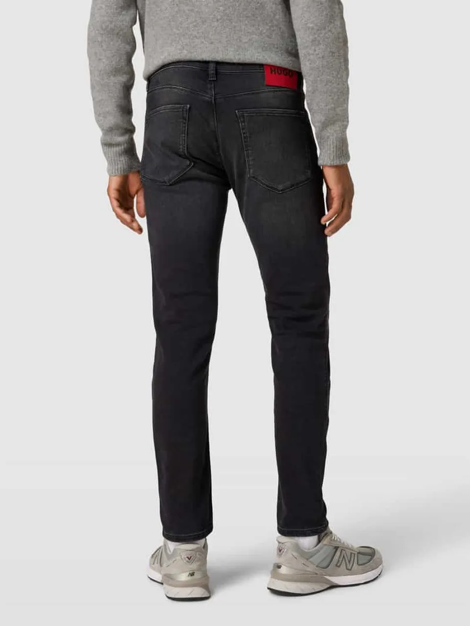 HUGO Jeans mit 5-Pocket-Design in Dunkelgrau