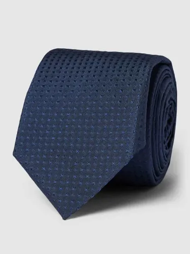 HUGO Krawatte aus Seide mit Allover-Muster in Marine