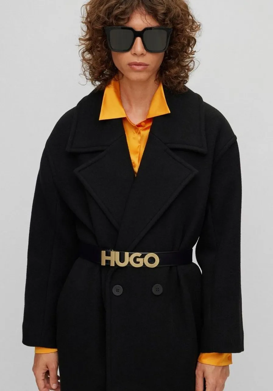 HUGO Ledergürtel mit Logo-Schliesse
