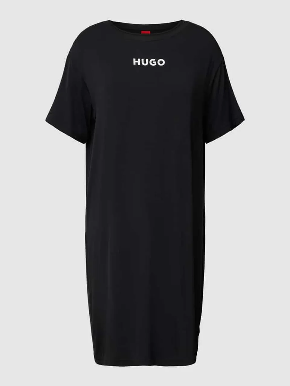 HUGO Nachthemd in Überlänge Modell 'NIGHTY' in Black