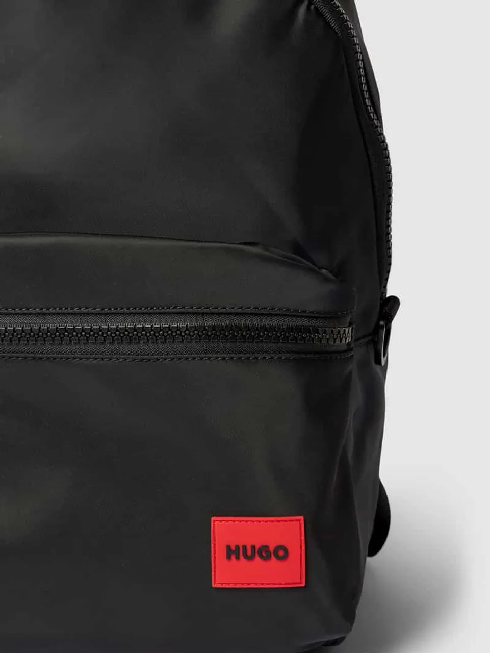 HUGO Rucksack mit Label-Detail Modell 'Erik' in Black, Größe One Size